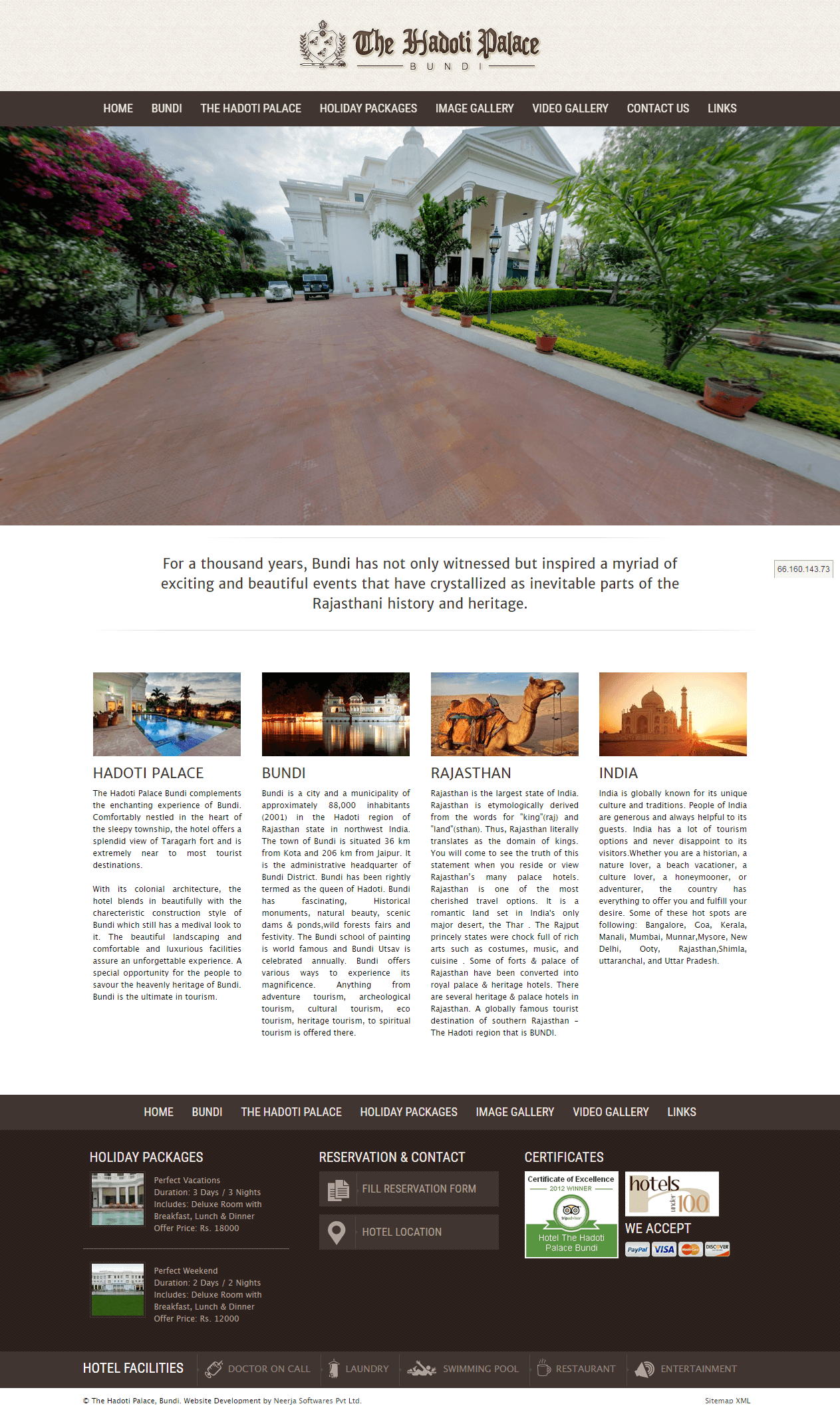 The Hadoti Palce, Bundi web