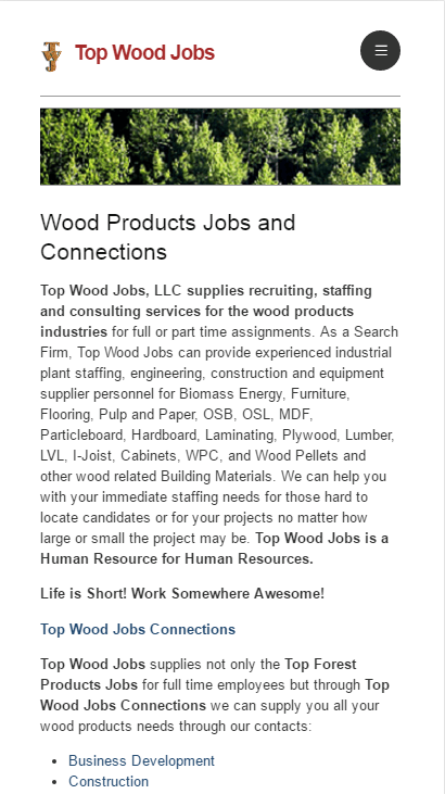 Top Wood Job mobile