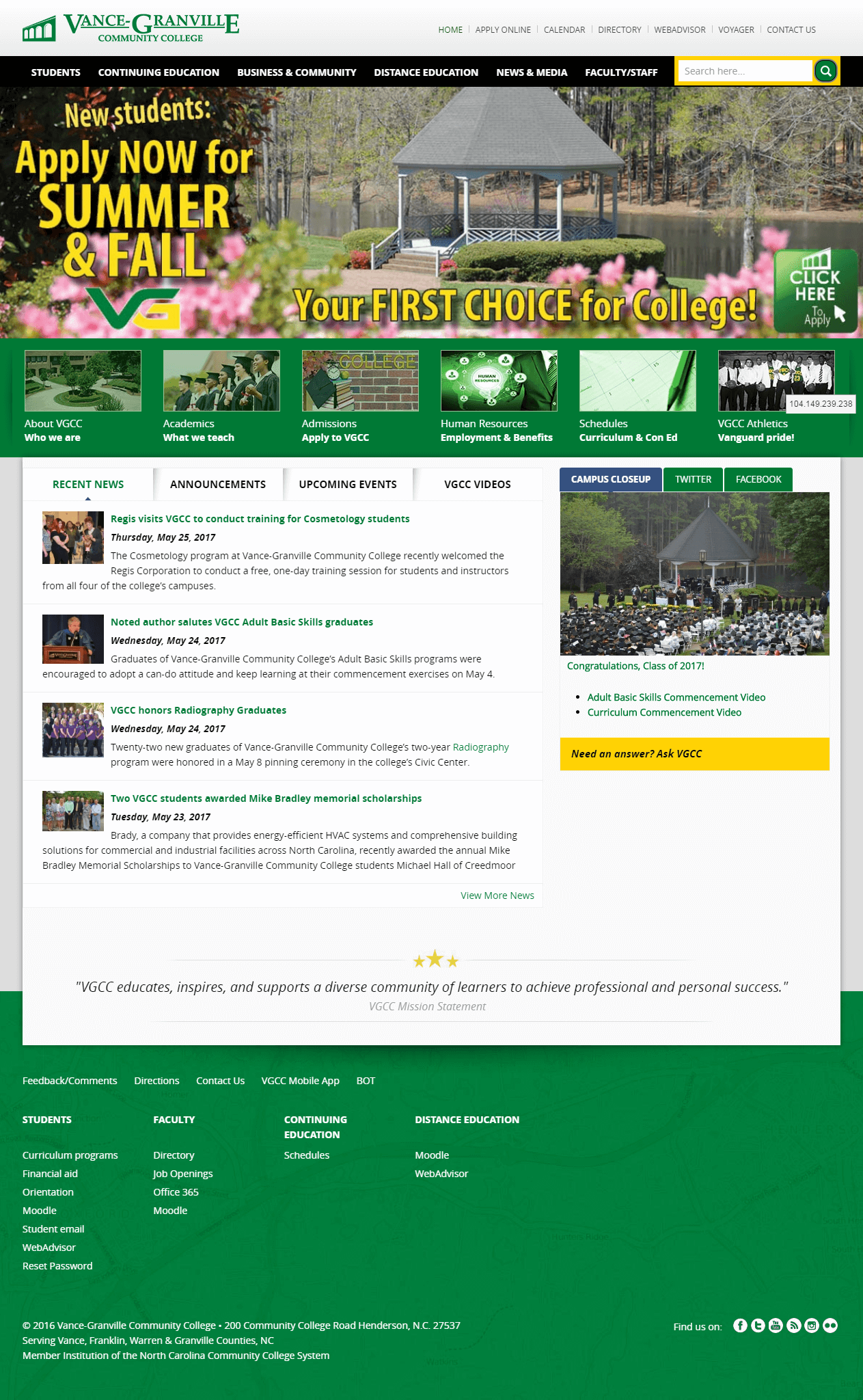 Vance Granville web